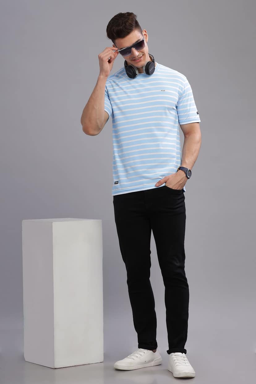 Men's Slim Fit Striped T-Shirt