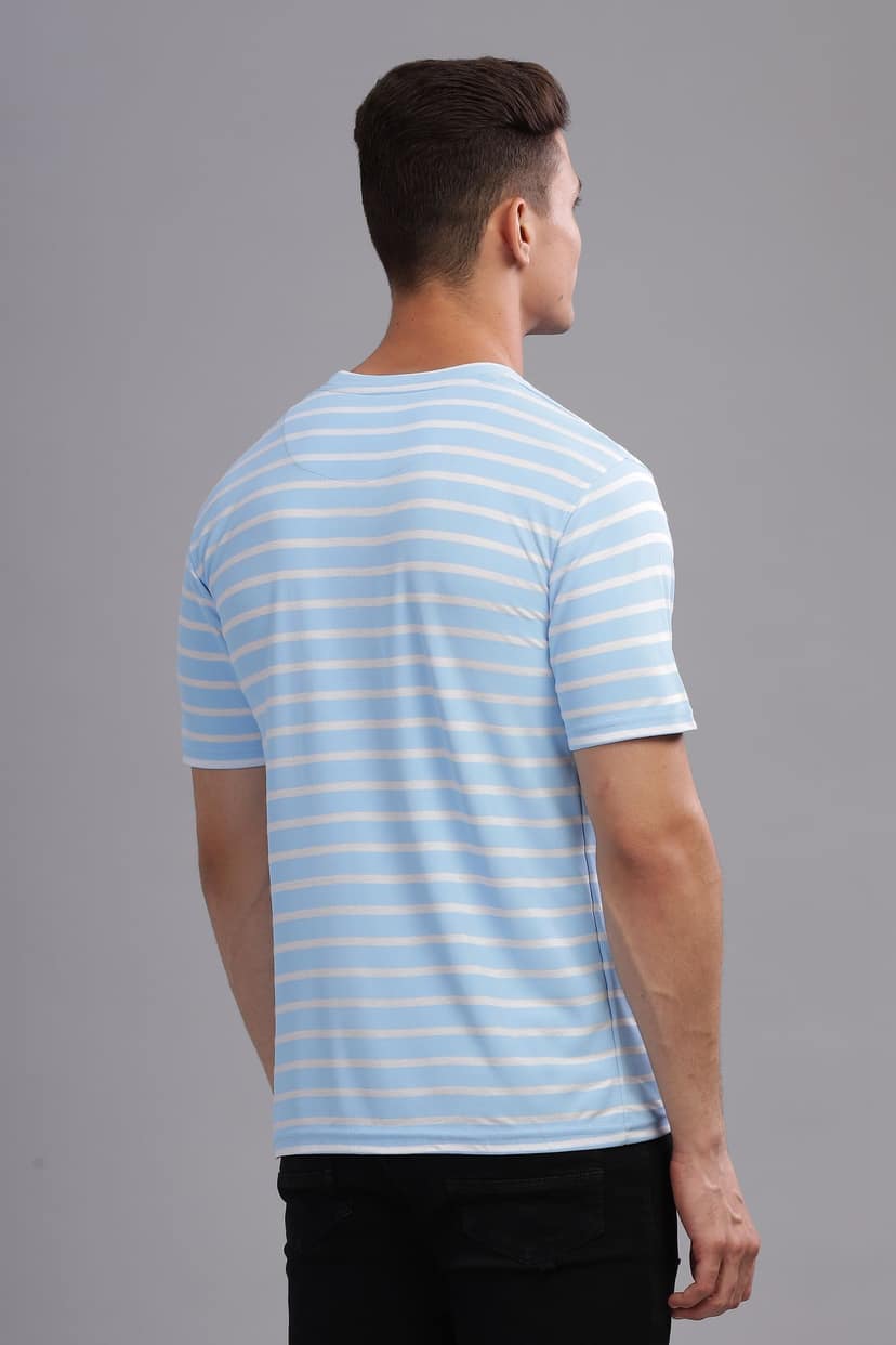Men's Slim Fit Striped T-Shirt view 2