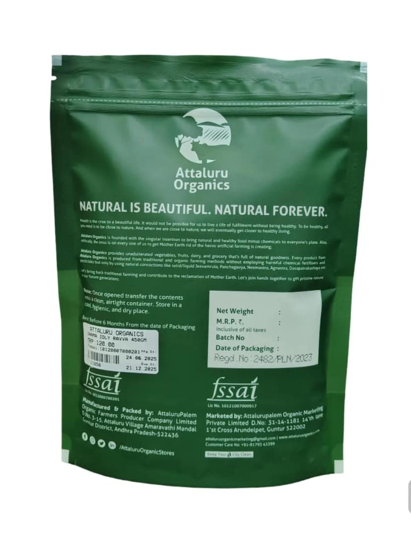 Attaluru Organics Little Millet Idly Rawa