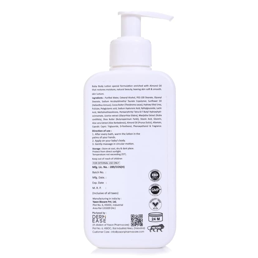 Dermease Baby Lotion with Aloe, Cucumber & Papaya view 2
