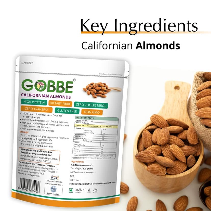 GOBBE Premium Californian Almonds view 2