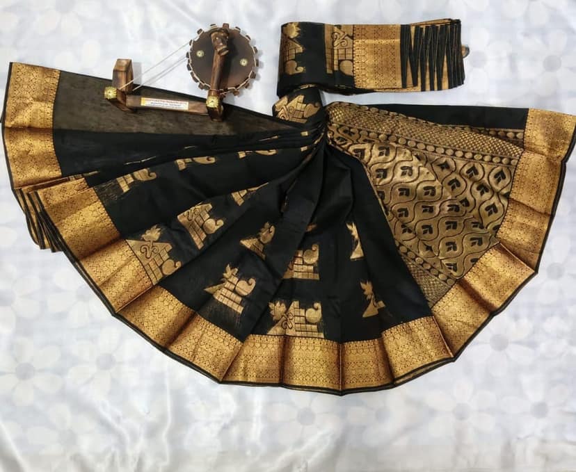 Silk Cotton Saree with Blouse