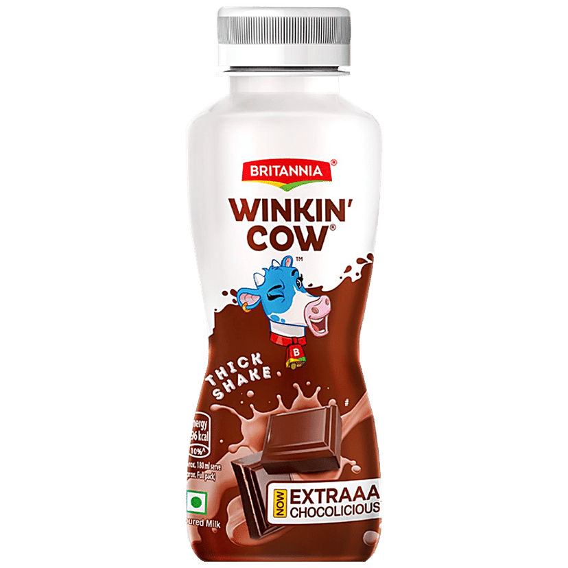 Britannia Winkin Cow Choco, 180 Ml view 2