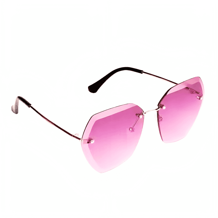 Jubleelens Rimless Sunglasses - Minimalist Chic with UV Protection for Woman view 2