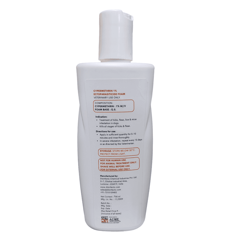 Clearkill CT1, Flea & Tick Dog Shampoo, 200Ml , Coat Care for Pets view 2