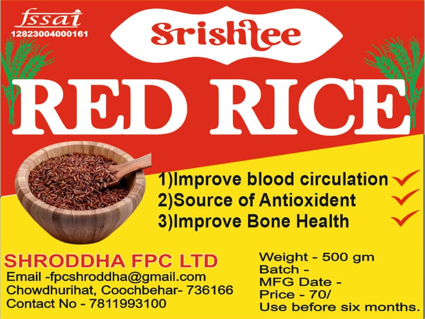 Srishtee Red Rice (Unpolished) view 2