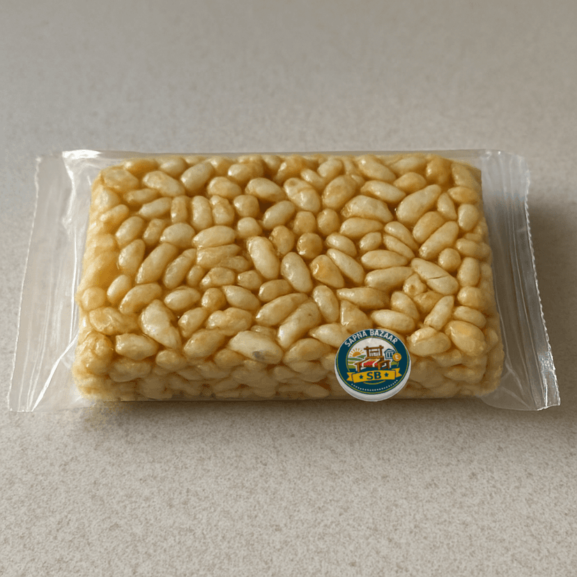 Sapna Bazaar's puffed rice chikki