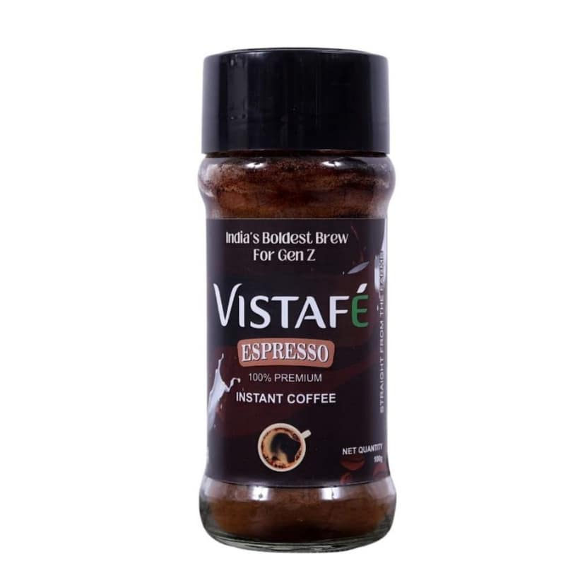 Vistafe Strong Espresso Instant Coffee for Bold Taste