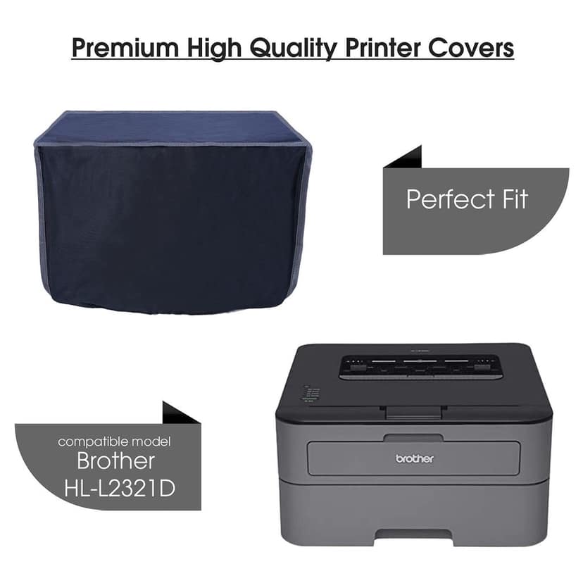 Palap Super Premium Dust Proof Printer Cover for Brother HL-L2321D (Black,40.6 x 41 x 23.3 cm) view 2