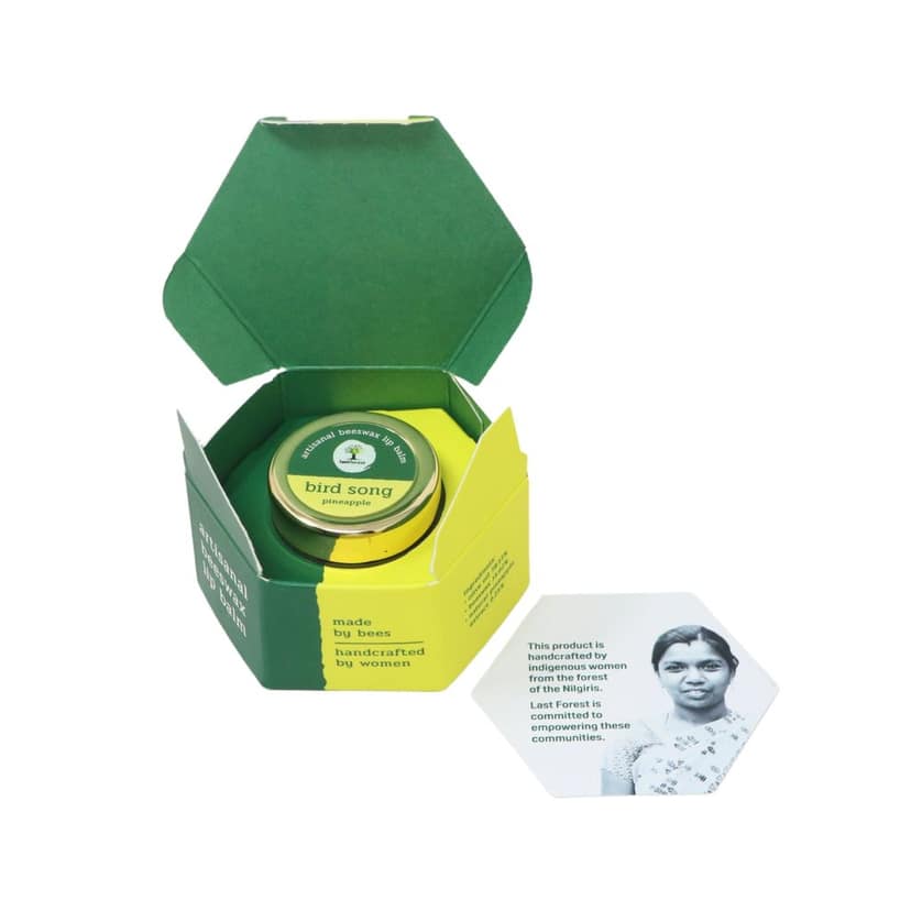 Artisanal, Handmade Beeswax Lip Balm - Pineapple view 2