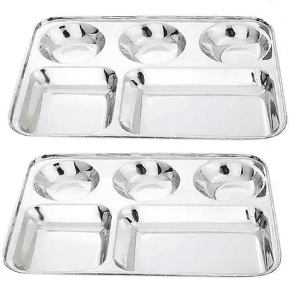 Wektu BHOJAN THAL/PLATE 2 PCS WITH HEAVY MIRROR POLISH Dinner Plate