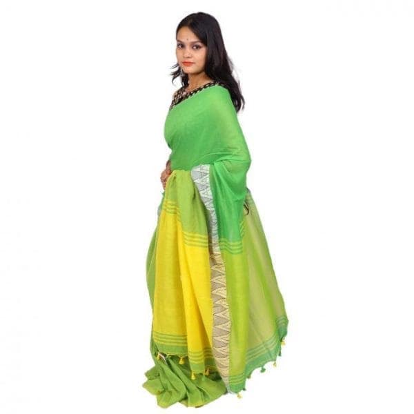 Handwoven Cotton Saree view 2