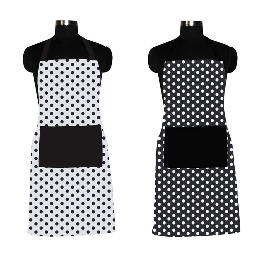 AIRWILL, 100% Cotton Designer Home Use, Chefs and Regular Aprons, Pack of 2 pc