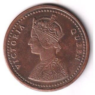 50 Grams 1 Anna 1818 Victoria Queen Silver Plated Ancient India Coin Heritage