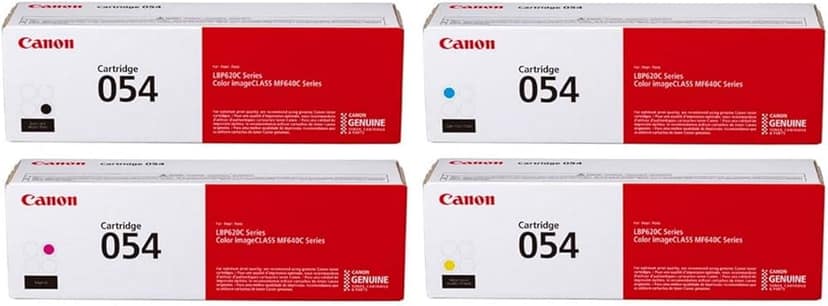 Canon Genuine 054 Complete 4-Color Toner Cartridge Set (CRG-054) view 2