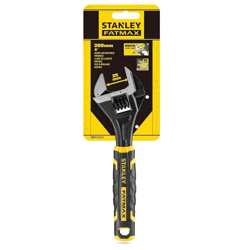 Stanley Adjustable Spanner Fatmax 8" Quick Adjust Adjustable Wrench FMHT13126-0 view 2
