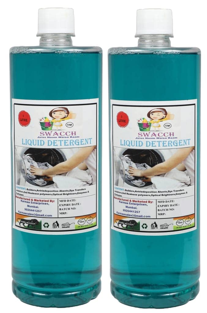 Swacch Liquid Detergent (1 Litre) (Pack of 2) Jasmine view 2