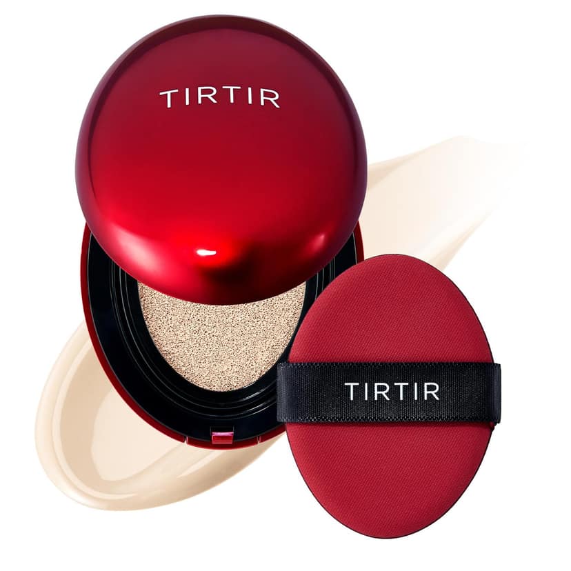 TIRTIR Mask Fit Red Cushion Foundation, Full coverage, Skin fit, Satin Glow Finish, Korean Cushion Foundation #13N FAIR IVORY, 18g TIRTIR Mask Fit Red Cushion Foundation, Full coverage, Skin fit, Satin Glow Finish, Korean Cushion Foundation #13N FAIR IVO