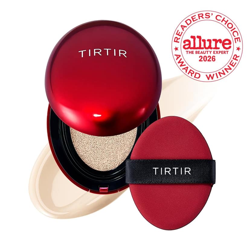 TIRTIR Mask Fit Red Cushion Foundation, Full coverage, Skin fit, Satin Glow Finish, Korean Cushion Foundation #13N FAIR IVORY, 18g TIRTIR Mask Fit Red Cushion Foundation, Full coverage, Skin fit, Satin Glow Finish, Korean Cushion Foundation #13N FAIR IVO view 2