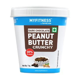 MyFitness Peanut Butter - Dark Chocolate | 30% Protein | Crunchy | Rich Chocolate Peanut Butter Spread MyFitness Peanut Butter - Dark Chocolate | 30% Protein | Crunchy | Rich Chocolate Peanut Butter Spread - 1 kg