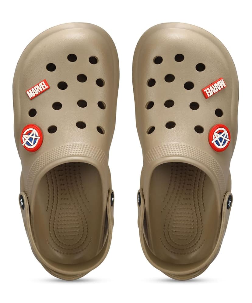 Paragon x Marvel Men's Beige Clogs | Waterproof, Lightweight & Anti-Skid view 2