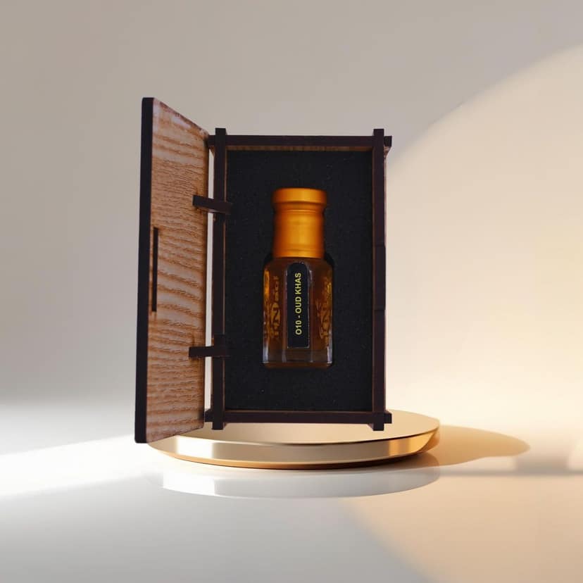 alNaqi fragrances Oud-Khas-Perfume 12ml - Luxury Khas-Oud-and-Perfumes, No Alcohol Concentrated-Woody-Oil, Best Oud-Khas-Fragrances, Original Arabic-Parfum