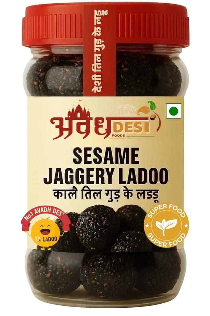 AVADH DESI FOODS - Classic Desi Til Ladoo | Old Traditional Taste Makarshankranti Special | Natural & Preservative Free | Black Till view 2