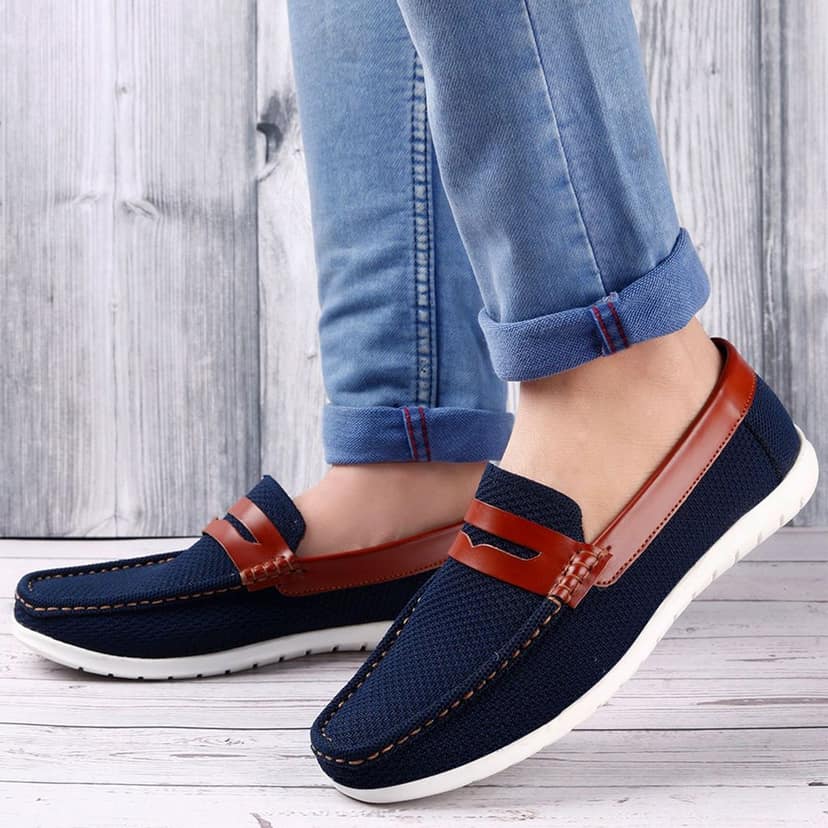 Men's Faux Leather Breathable Fabric Stylish Loafers