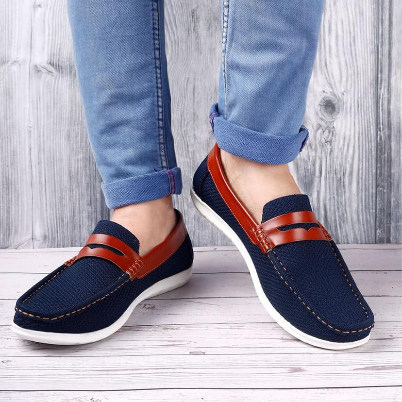 Men's Faux Leather Breathable Fabric Stylish Loafers view 2