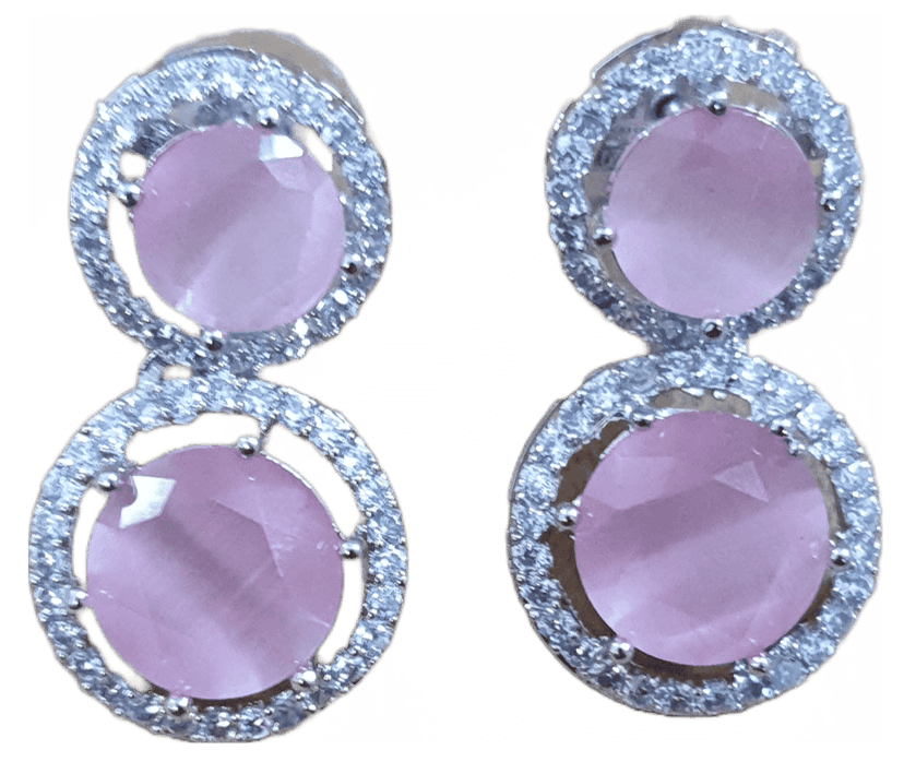 American diamond Beautiful Studs Earrings view 2