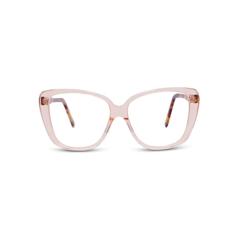 Eyenaks Cat-Eye Acetate Zero Power Frame for Women/Girls (Cream) view 2