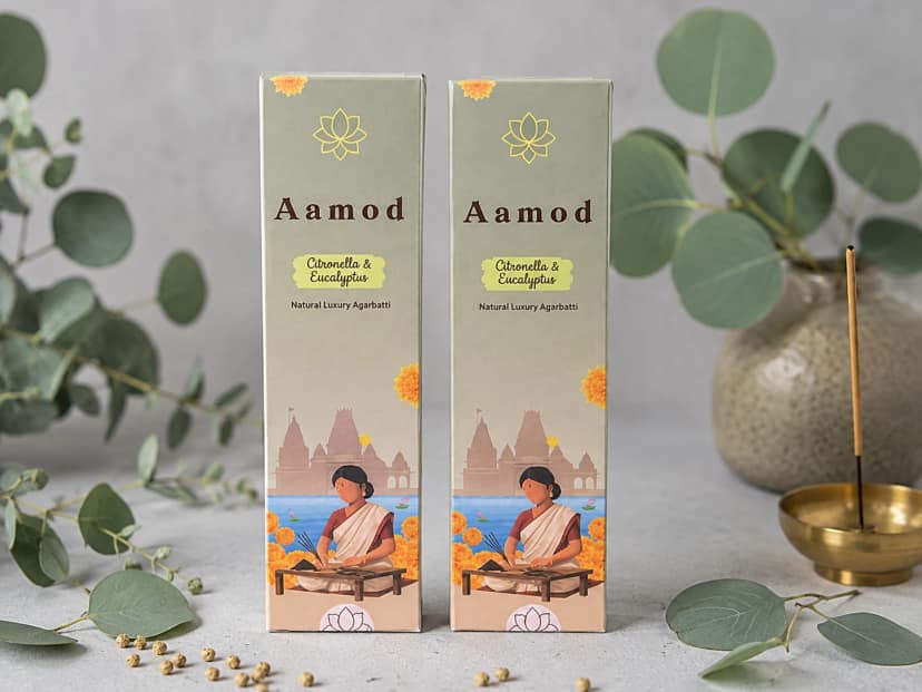 Aamod Citronella & Eucalyptus Natural Agarbatti (Combo pack) view 2