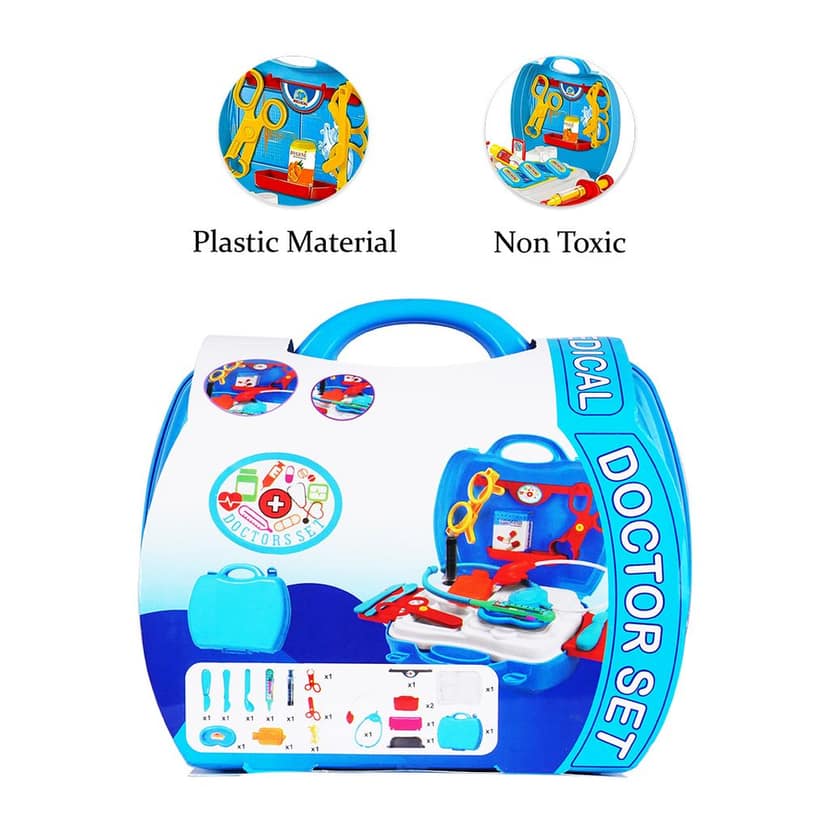 Doctor Set Toy | Doctor Play Set | Toy Doctor Kit (Plastic) | Children's Doctors Set | Doctor Set | Doctor Kit | Child's Doctor Kit | Doctor Toy view 2