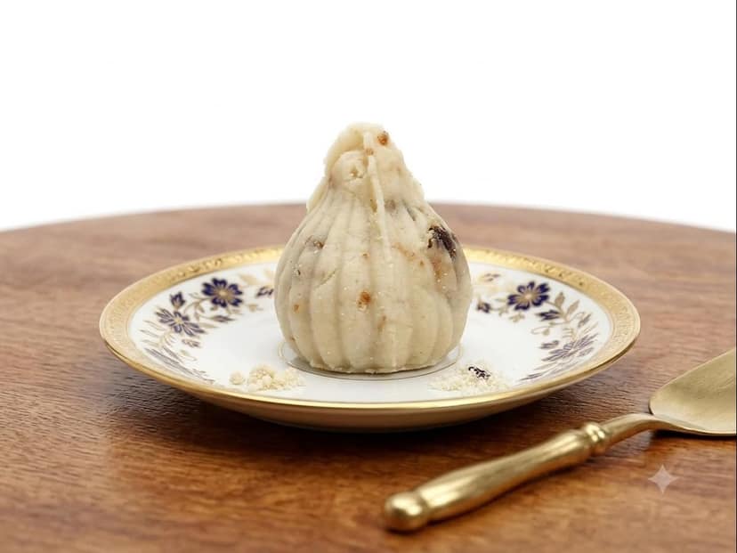 Ghasitaram's Healthy Anjeer Dry Fruit Modak (200g) - White view 2