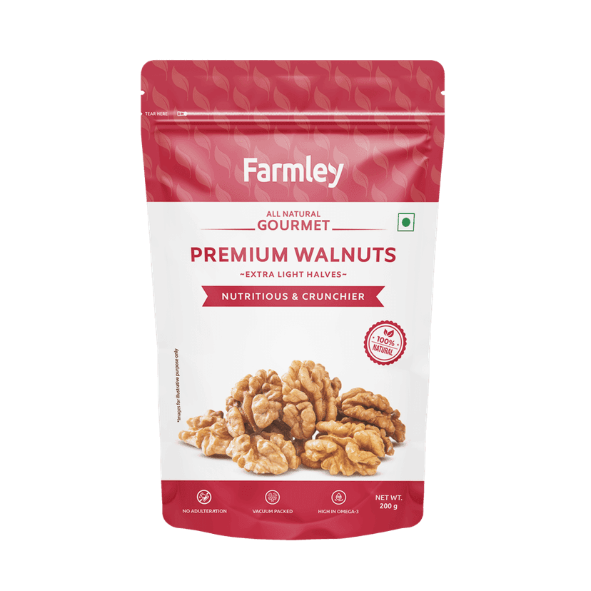 Farmley Premium Extra Light Halves Kernels (Akrot) Walnuts (200 g)