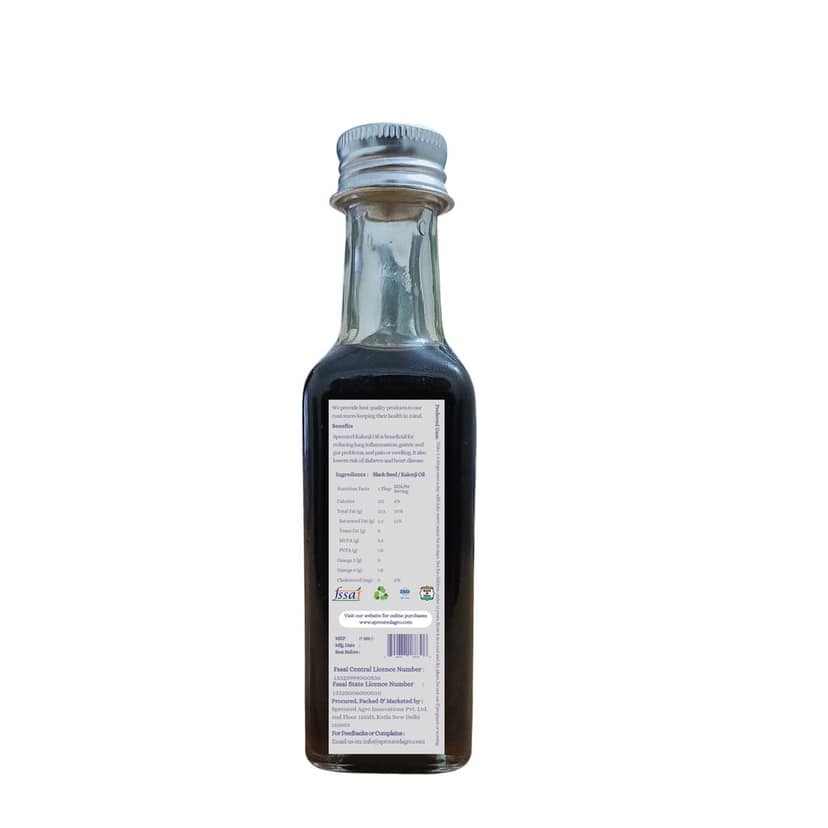 Sprouted Cold Pressed Black Seed Oil (Kalonji Oil) – 100% Pure & Natural view 2