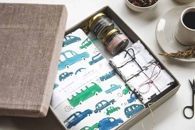 Self care box - Blue Car view 2