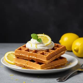 Lemon Cream Cheese Waffle