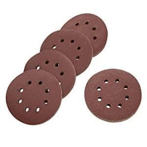H9 Round Sandpaper 8-Hole Hook & Loop Sanding Disc 5 inch for Orbital Circular Sander 125mm Combo 30 Pcs (60,80,100-10)