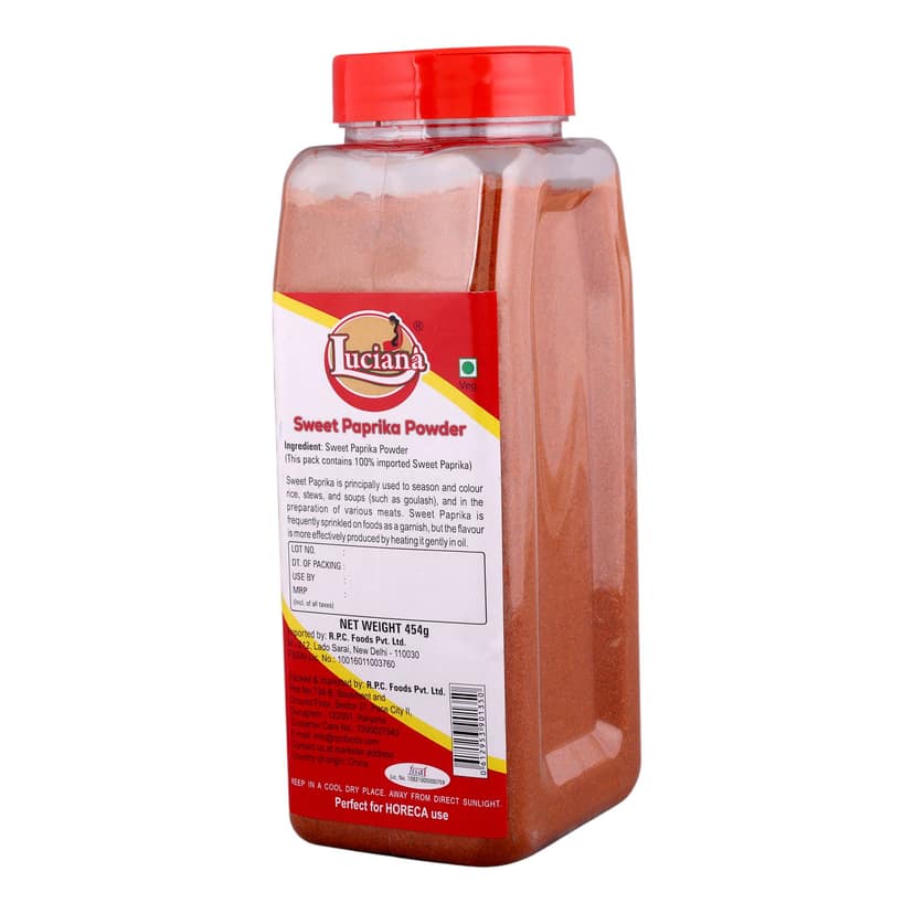 Luciana Sweet Paprika Powder 454g | 100% Imported Sweet Paprika | Rich Colour & Mild Sweet Flavour view 2