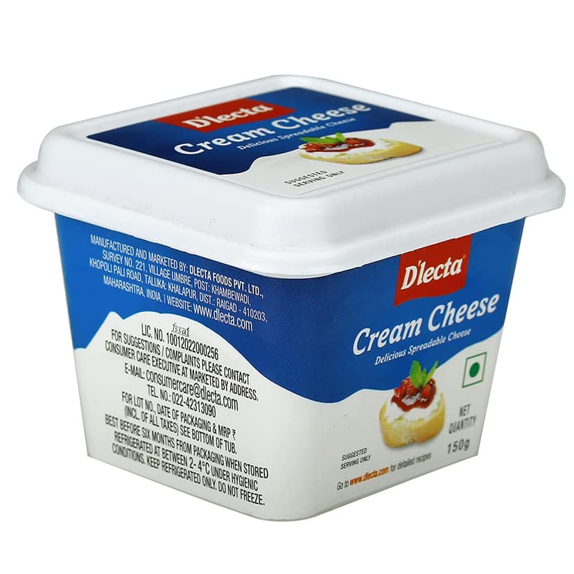 Dlecta Cream Cheese, 150 Gm view 2