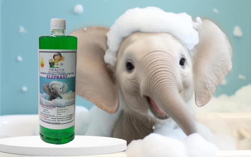 Swacch Shampoo Specially Formulated for Elephant (1 Litre) Neem Alovera view 2