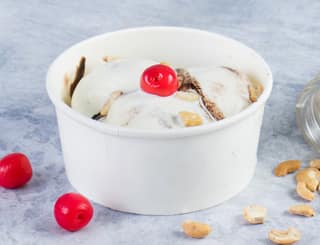 Brownie fudge sundae