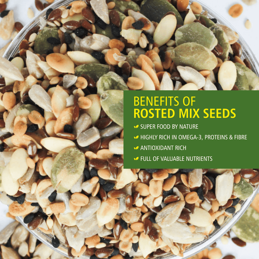Everyday Four Roasted Mix Seeds 150g | Unsalted | view 2