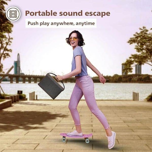 Philips Audio TAS2218/94 10W 2.0 Ch Bluetooth Speaker with Retro Wooden Design view 2