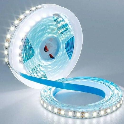 SPARKWORLD 5 Meter LED Flexible Strip Cove Light 120 LEDs/M, Self-Adhesive with SMPS | White Decorative Profile Light for Home & Office view 2