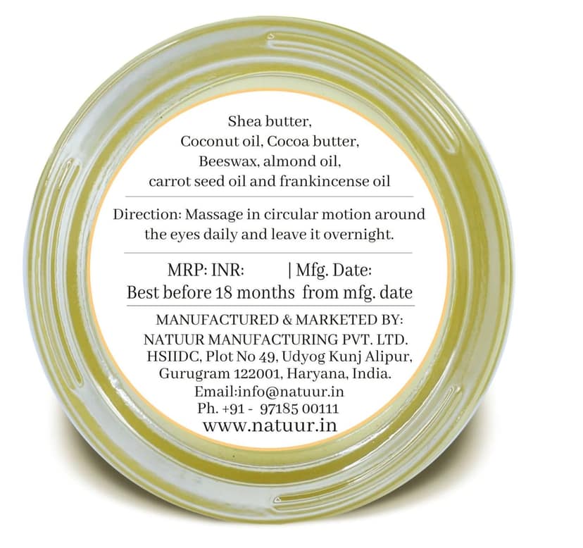 Eye Recovery Cream Almond • Carrot Seed Oil view 2