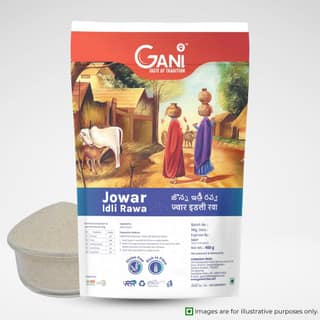 Gani Jowar Idli Rawa -450g I Sorghum Millet Idli Rawa Gluten Free & Rich in Fibre