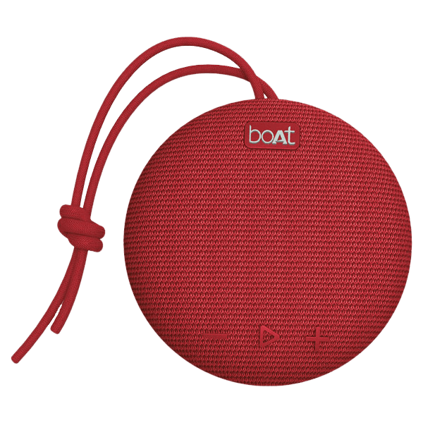 boAt Stone 193 | Portable Bluetooth Speaker with 5W RMS Sound, 4 Hours Playback, Bluetooth v5.0 Red