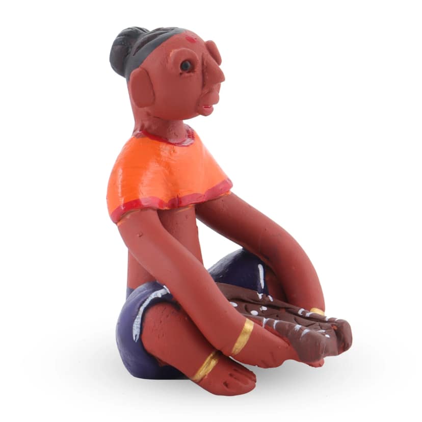 Tisser Handmade Terracotta Child Toy – Decorative Figurine (2 x 3 x 2 cm) view 2